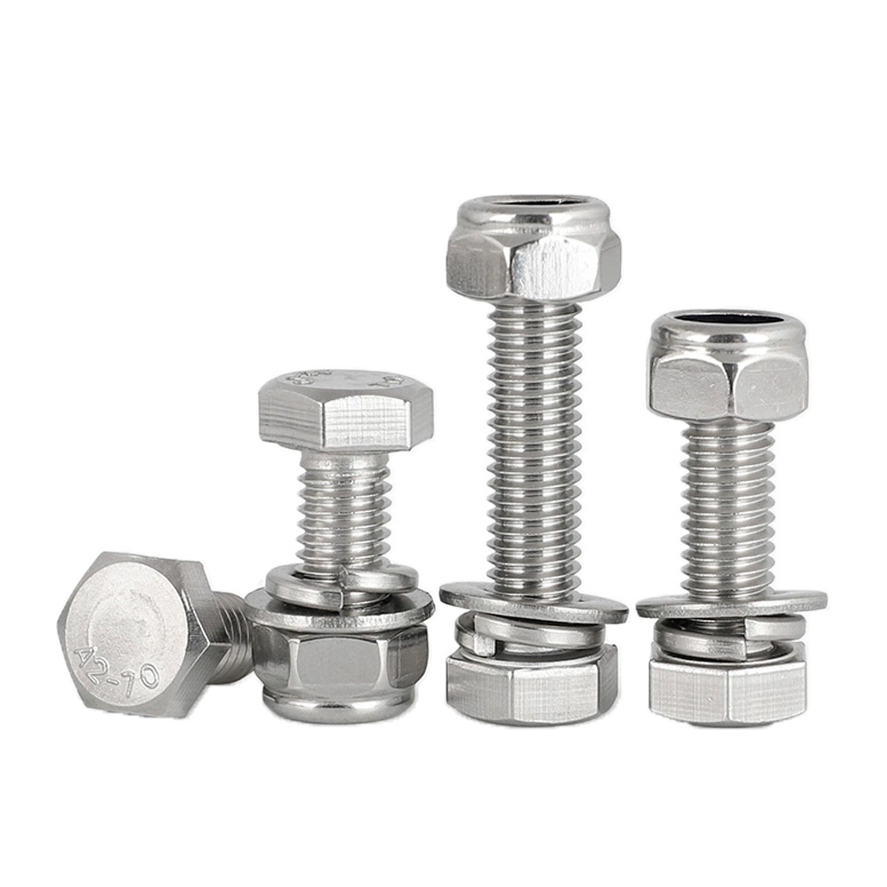 Factory hot sell din933 hexagon bolt full thread class 8.8 10.9 12.9 3/4 inch hex bin bolt