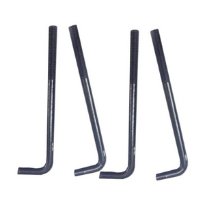 Grade 4.8 8.8 Carbon steel L-shaped anchor bolt 7 type foundation bolt right-angle anchor hook bolt