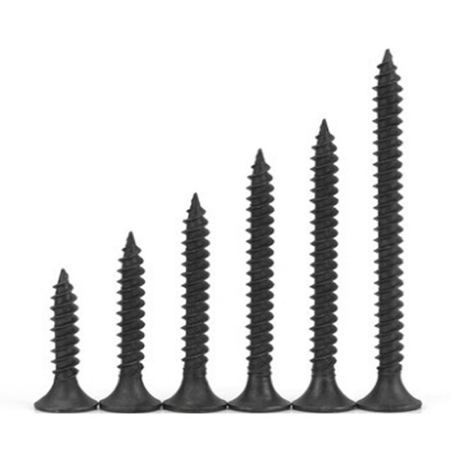 Factory wholesale price black drywall screws for wood drywall self tapping screw 3.5x25