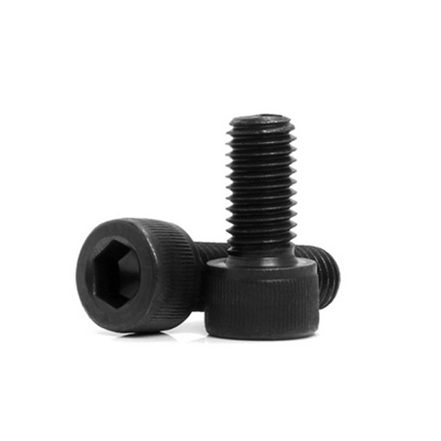 Stainless steel round head hex socket head screw thread allen bolt 1/2 inch black allen cap screw