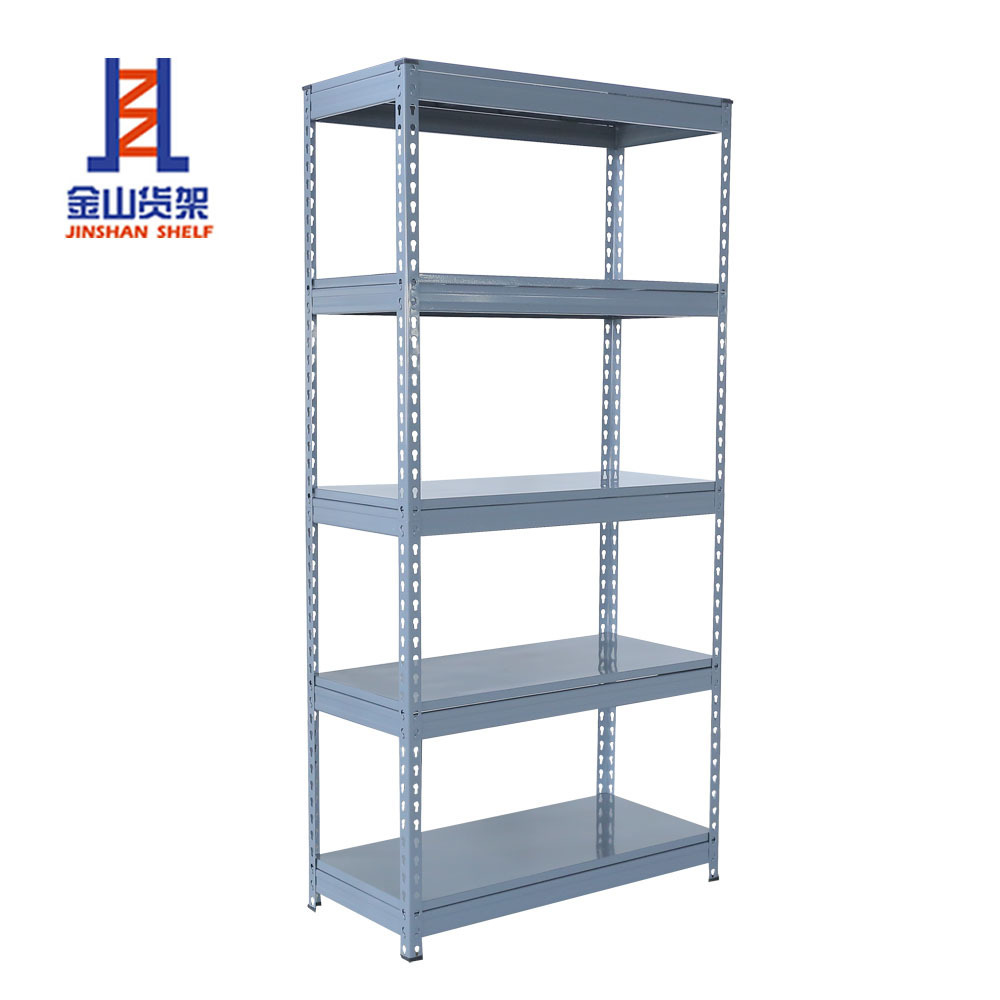 914 mm upright post 5 Layers Storage Shelf Rack Easy Install  Powder Coated  With MDF or Metal Panels