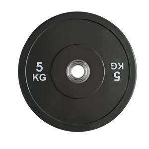 Wholesale Gym Equipment Strength Training Free Weights Black Rubber Plates Gym Weight Lifting