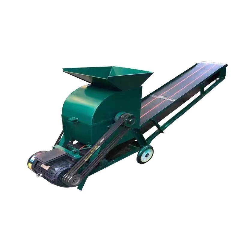 Construction rubbish nutrient soil grinding mill Small Mobile pulverized soil stone grinder