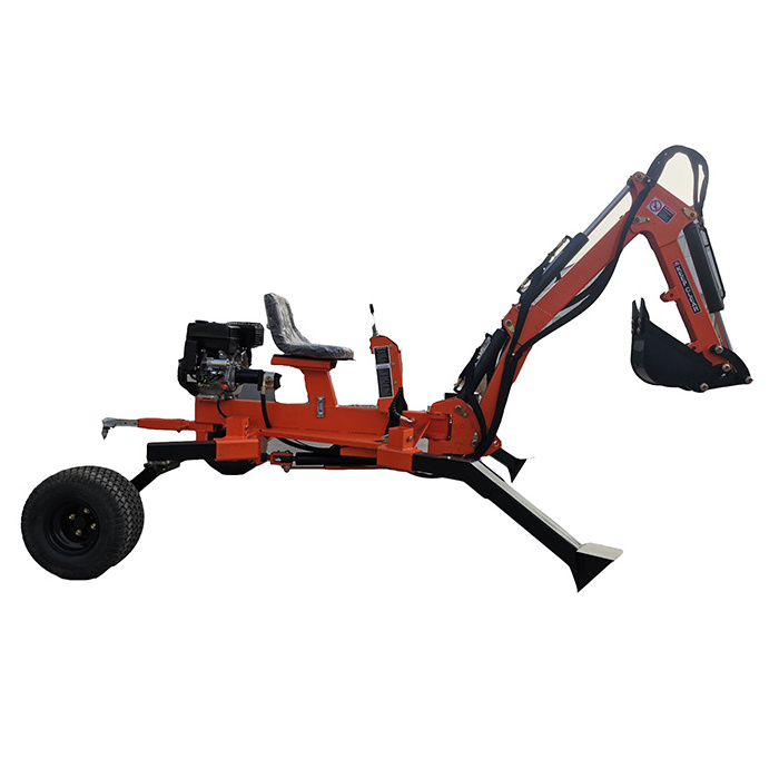 Factory Directly Sale ATV Towable Backhoe, ATV Backhoe Digger, 9HP Towable Backhoe