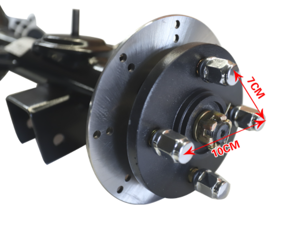 48v2KW motor differential high power disc brake rear axle differential for go kart