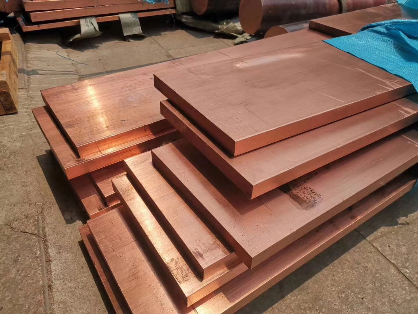 Quality Pure Copper Plate 3mm Sheet nickel plated copper sheet 10mm 20mm thickness copper cathode plates for earthing