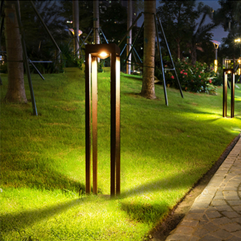 Wholesale bollard light garden landscape light ground outdoor aluminum waterproof ip65 led lawn light