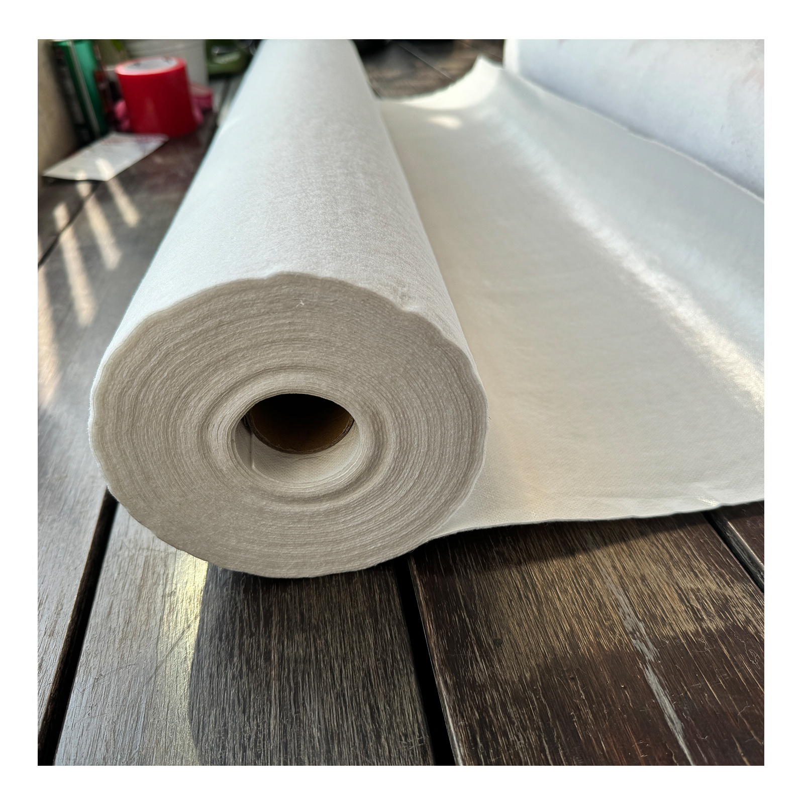 Best Sale White Sticky Painter Felt Sheet  Floor Wall Stair Protection Film Roll