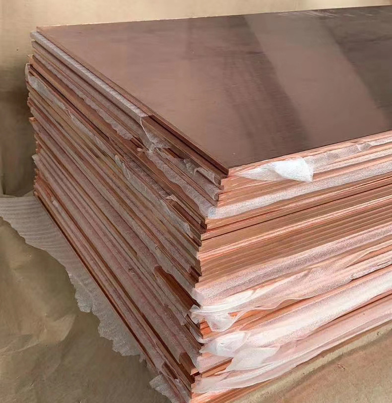 Flat Copper Roofing Sheets Pure Copper Plate C10100 C11000 Price Per Kg For Sale