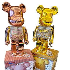 Modern Pop Art Destruction Corrosion Crystal Building Block Bear for Sale 1000% 70CM ART Bearbrick Light Luxury Resin Craft