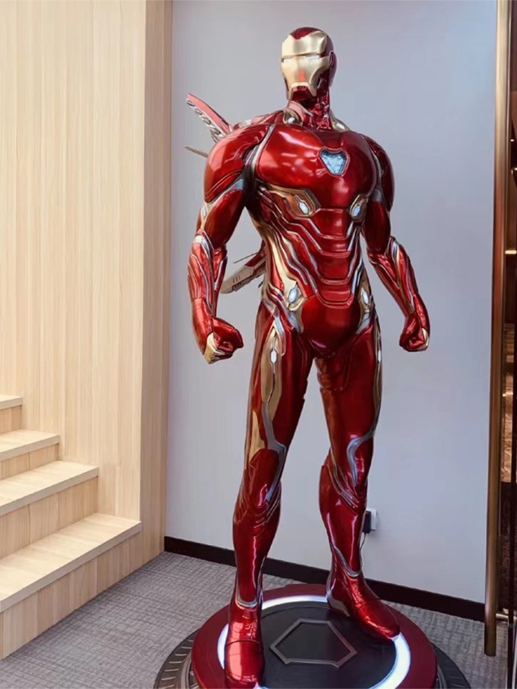 Hot Sale Life Size MK50 Iron Man Movie Action Figure Life Size Fiberglass Iron Man Statue Sculpture