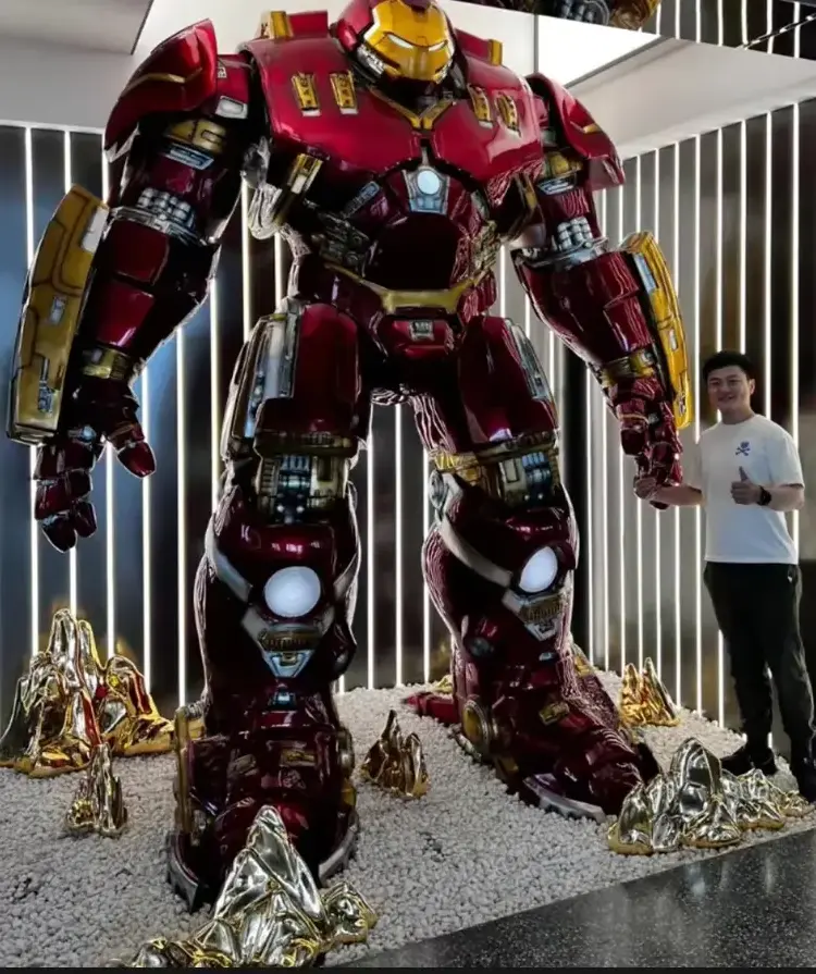 Hot Sale Life Size MK50 Iron Man Movie Action Figure Life Size Fiberglass Iron Man Statue Sculpture