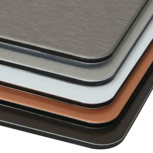 Acp Sheet Full Form Brushed Finish Aluminum Composite Panel Fireproof A2  Customized  Coating for Building Decoration