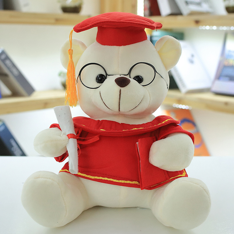 Doctor Suit Graduation Teddy Bear Gifts Plush Stuffed Toy Animal High Quality Plush Teddy Bear