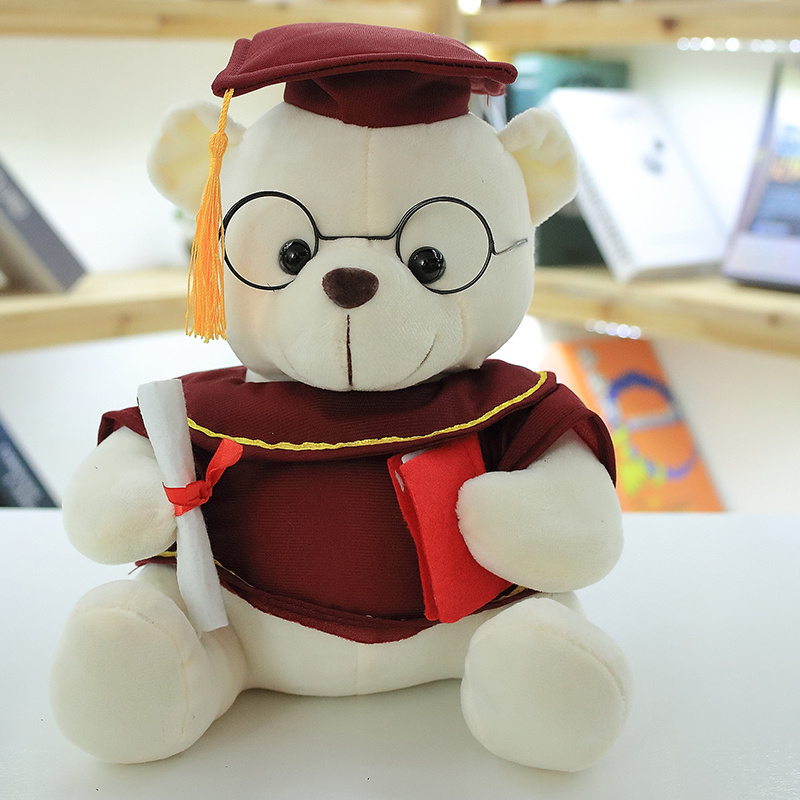 Doctor Suit Graduation Teddy Bear Gifts Plush Stuffed Toy Animal High Quality Plush Teddy Bear