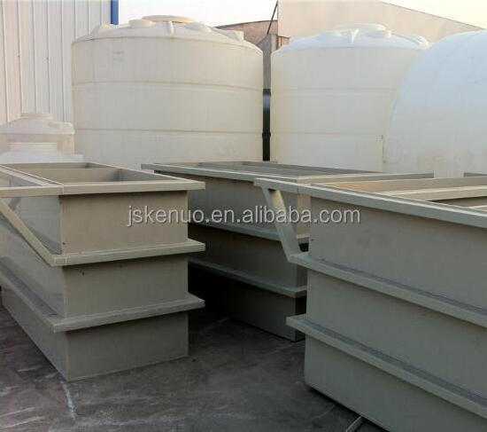 Anti-corrosion PP PVC electroplating tank for acid alkali chemicals storage