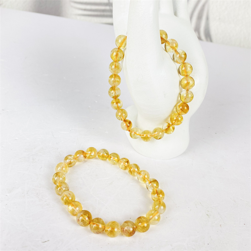 Wholesale Price Natural Crystal Beautiful Gemstone Jewlery Brazil Citrine Bracelet for Gift