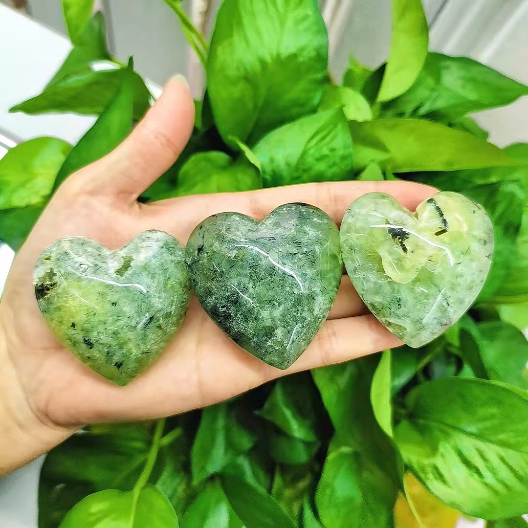 Wholesale Natural Beautiful Polished Crystals Healing Heart Gemstone Hearts Carving Crafts For Decoration Collection