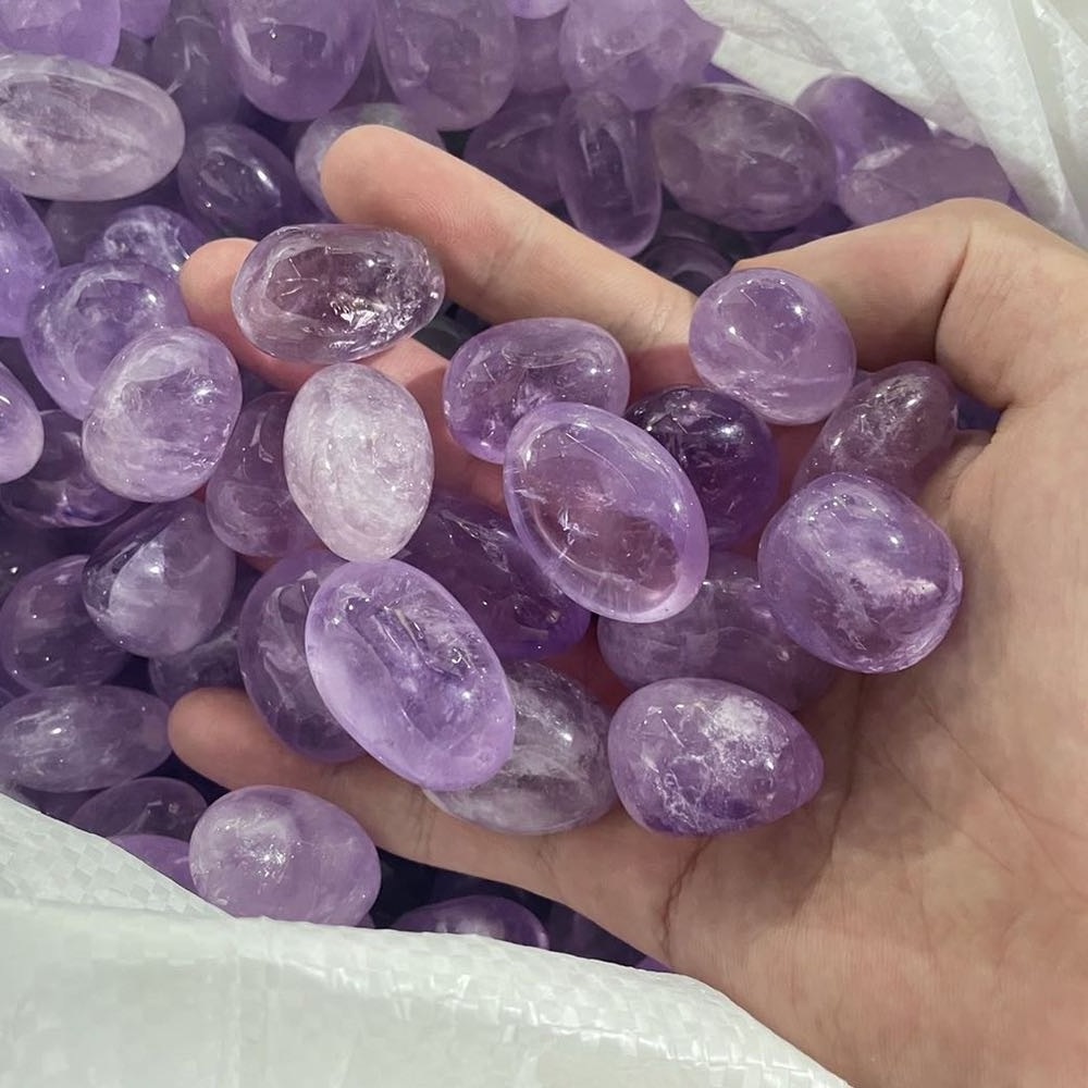 Natural Gemstone Crystals Healing Stones Variety Reiki Clear Rose Quartz Amethyst Crystal Tumble Stone