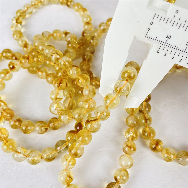 Wholesale Price Natural Crystal Beautiful Gemstone Jewlery Brazil Citrine Bracelet for Gift