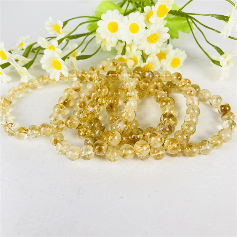 Wholesale Price Natural Crystal Beautiful Gemstone Jewlery Brazil Citrine Bracelet for Gift