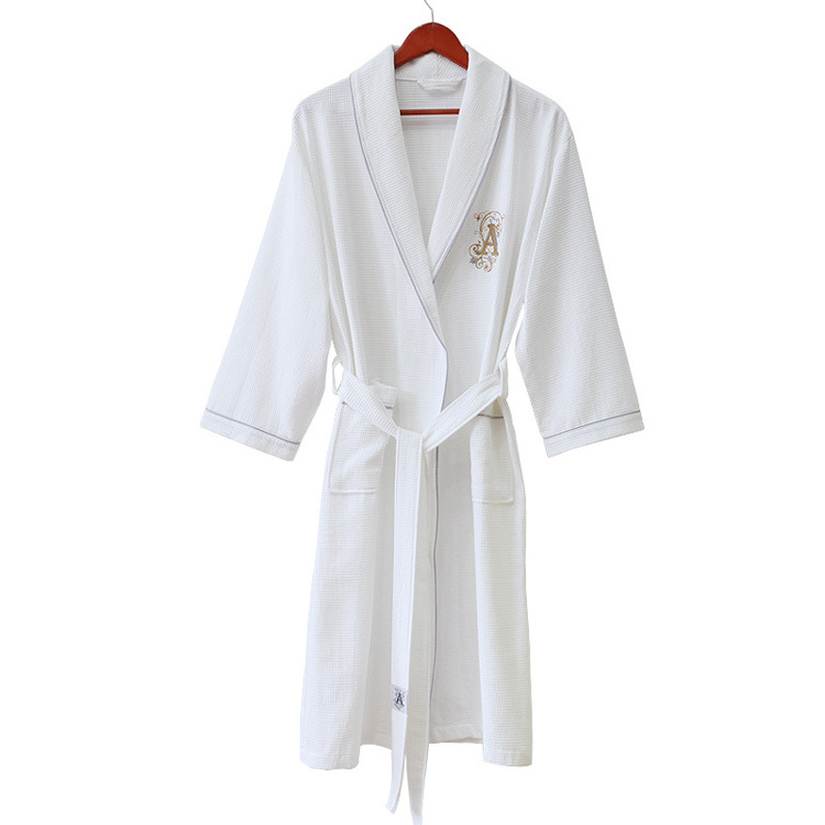 Hotel Amenities Luxury Robe White Waffle Cotton Sheraton Bathrobe Hotel Waffle Robes