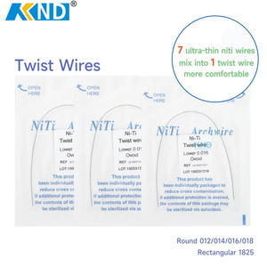 Orthodontic wires dental NiTi coaxial archwire 7 wires twist wires