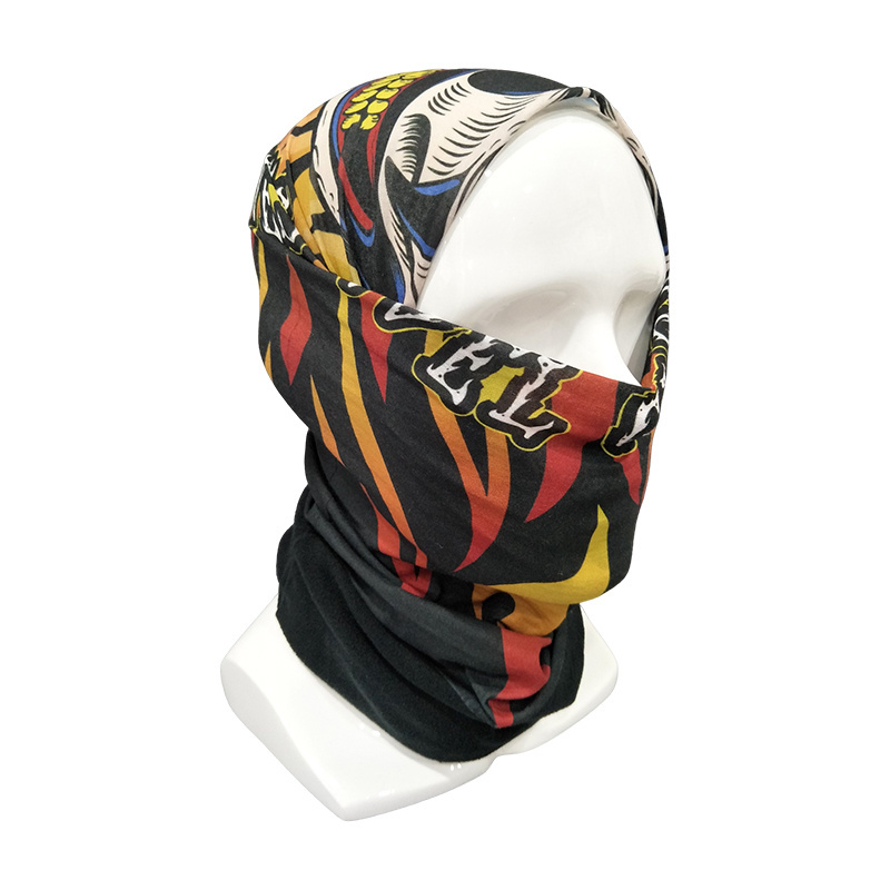 Hat Neck Skull Warmer High Quilling Neck Warmer with Fleece