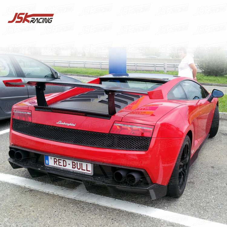 SUPER T STYLE CARBON FIBER REAR SPOILER FOR 2008-2014 LAMBO GALLARDO LP550 LP560 LP570-4