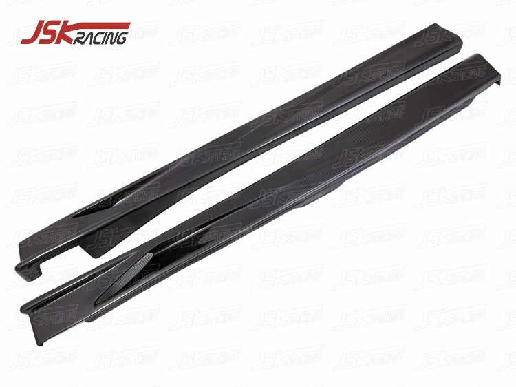 VOLTE STYLE CARBON FIBER SIDE SKIRTS FOR 2003-2007 MITSUBISHI LANCER EVO 8 9