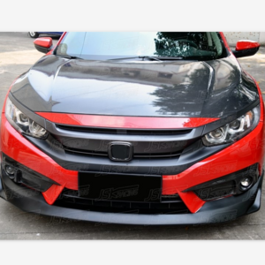 2016 CARBON FIBER FRONT FOG LIGHT COVER FOR HONDA CIVIC X FC 10TH