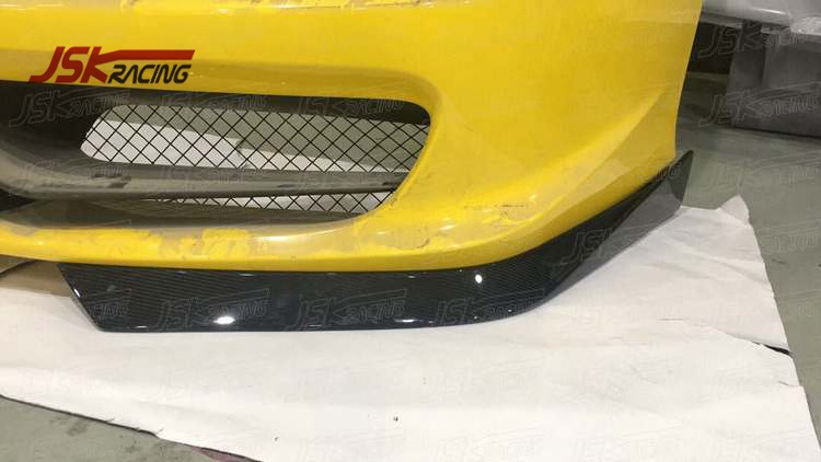 D STYLE CARBON FIBER FRONT SPLITTER FOR FERRARI 458 ITALIA AND SPIDER