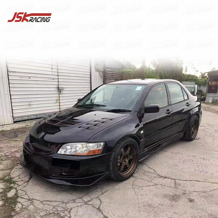 VOLTE STYLE CARBON FIBER SIDE SKIRTS FOR 2003-2007 MITSUBISHI LANCER EVO 8 9