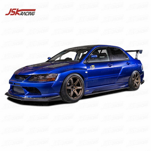 VARIS STYLE HALF CARBON FIBER WIDE BODY KITS FOR 2001-2007 MITSUBISHI EVOLUTION EVO 7-9