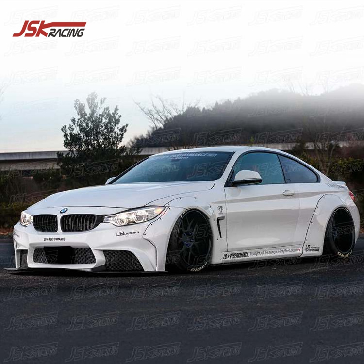 2013-2016 LB STYLE WIDE GLASS FIBER FRP BODY KIT FOR BMW 4 SERIES F32 F33 F36