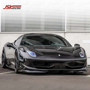 D STYLE CARBON FIBER FRONT SPLITTER FOR FERRARI 458 ITALIA AND SPIDER