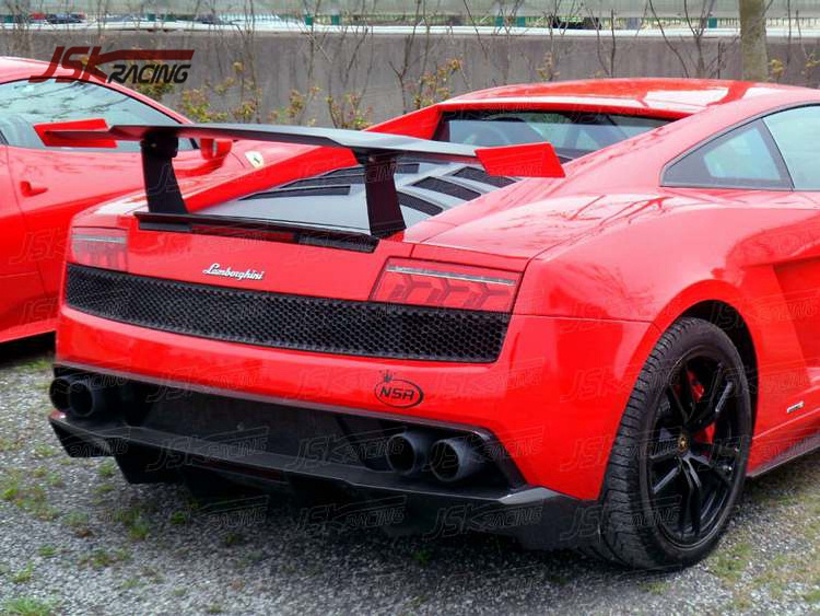 SUPER T STYLE CARBON FIBER REAR SPOILER FOR 2008-2014 LAMBO GALLARDO LP550 LP560 LP570-4