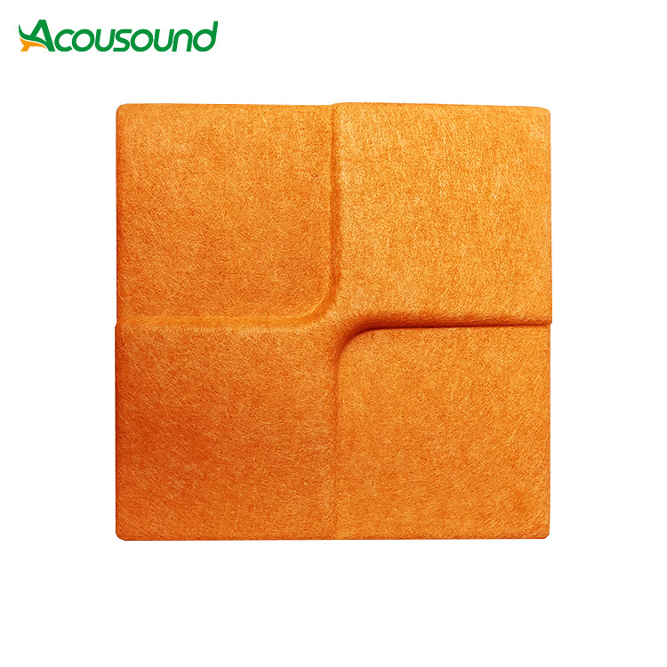 Sound proof fabric panels 3D Acoustic Wall Panel Diffuser For Recording Studio Equipment