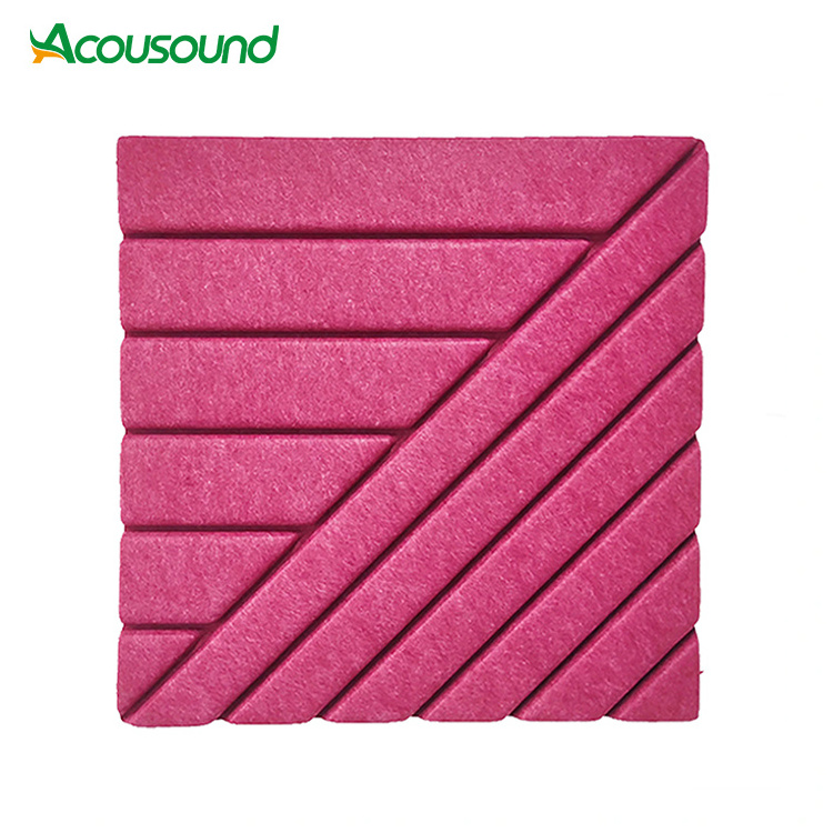 Sound proof fabric panels 3D Acoustic Wall Panel Diffuser For Recording Studio Equipment