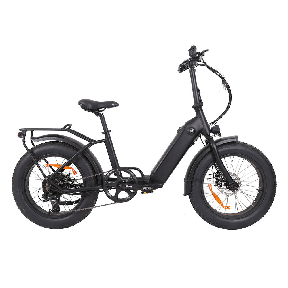 Factory ship hidden battery 48v 500w 20 inch fat tire folding electric bike step through mountain ebike for adult