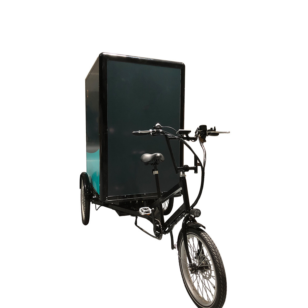 KUAKE 2022 best quality long tail big box cargo bike three wheel electric tricycle for delivery and small retailers