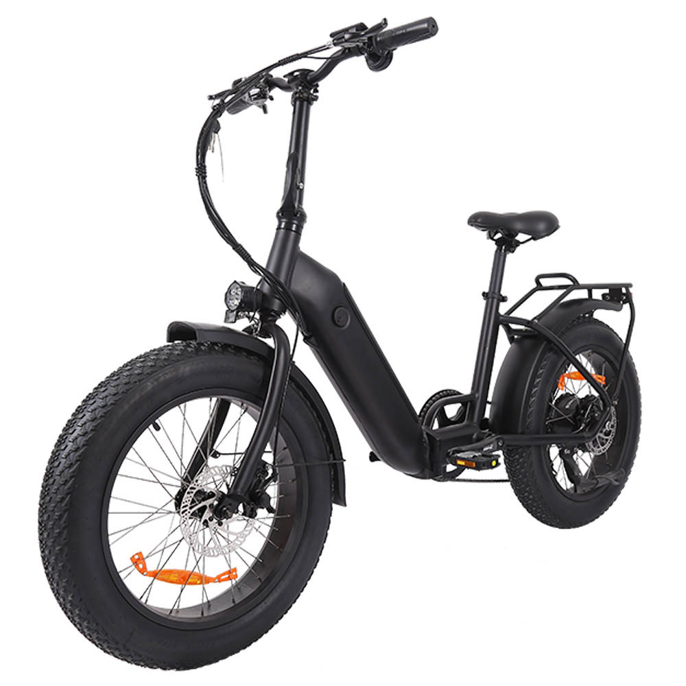 Ready ship hidden battery 48v 500w 20 inch foldable fat tire electric mountain e bike for adult person