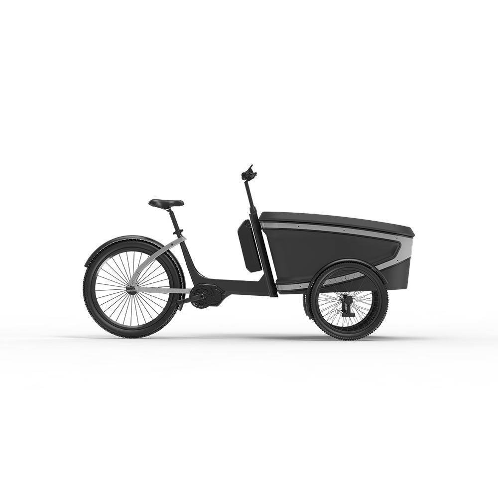 KUAKE original design pedal cargo bike ebike fashion electric bicycle for delivery cargo family long tail electric cargo bike