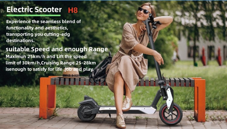 2023  new   China  Long range 28km folding  brush motor kick  9.3 inch 36 v 350 w scooter electric adult