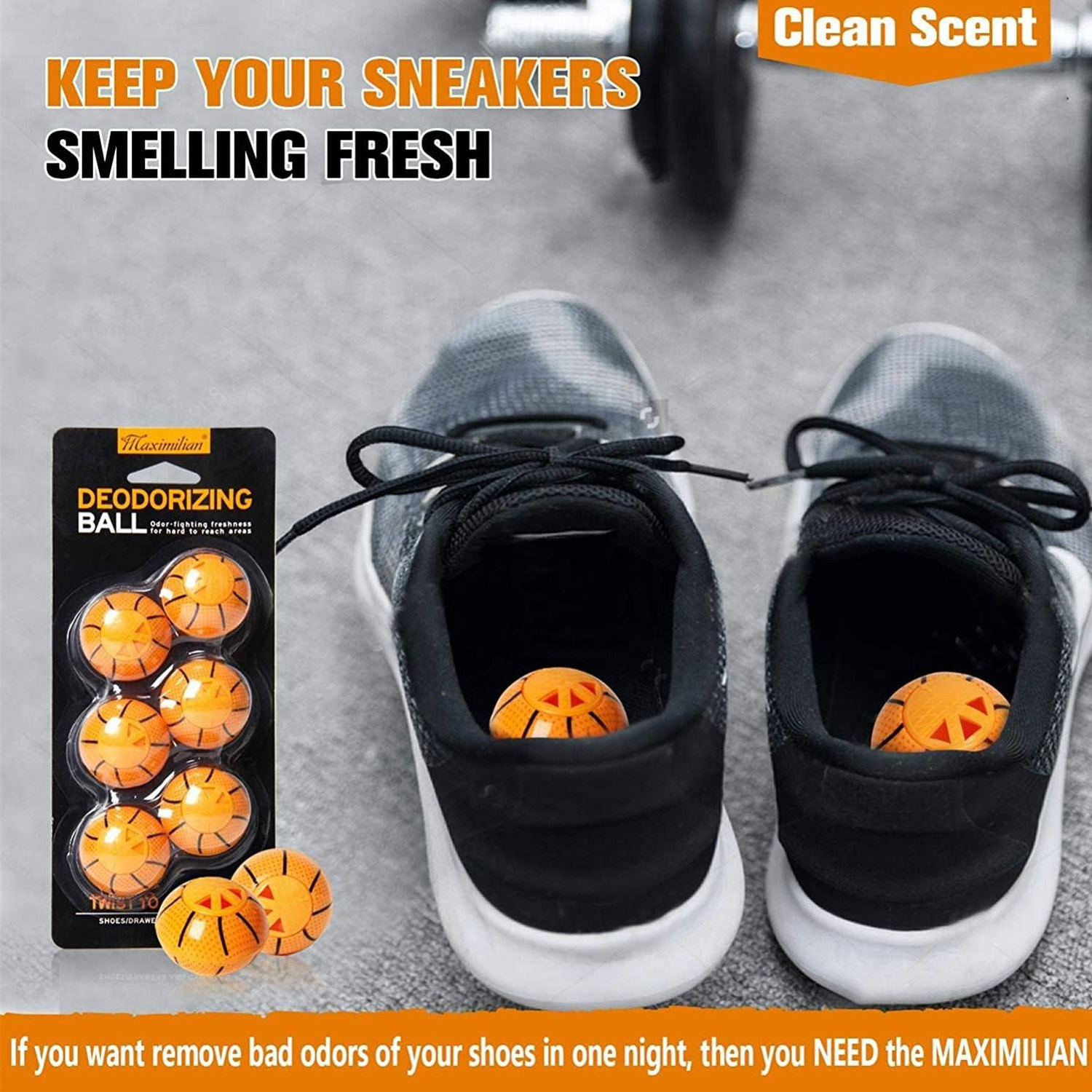 Factory Wholesale 6 In 1 Odor Eliminator Sneaker Freshener Deodorant Ball Shoes Deodorizers