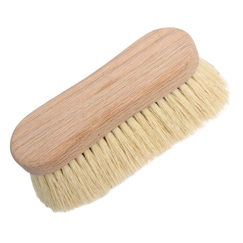 Custom Made Direct Manufacturer Horse Care Products Round Wood Horse Equipment Grooming Brush