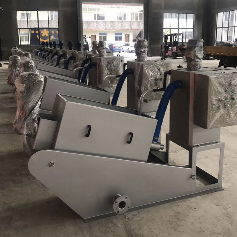 sludge dewatering machine screw press sludge treatment equipment sewage water treatment plant volute sludge dewatering press