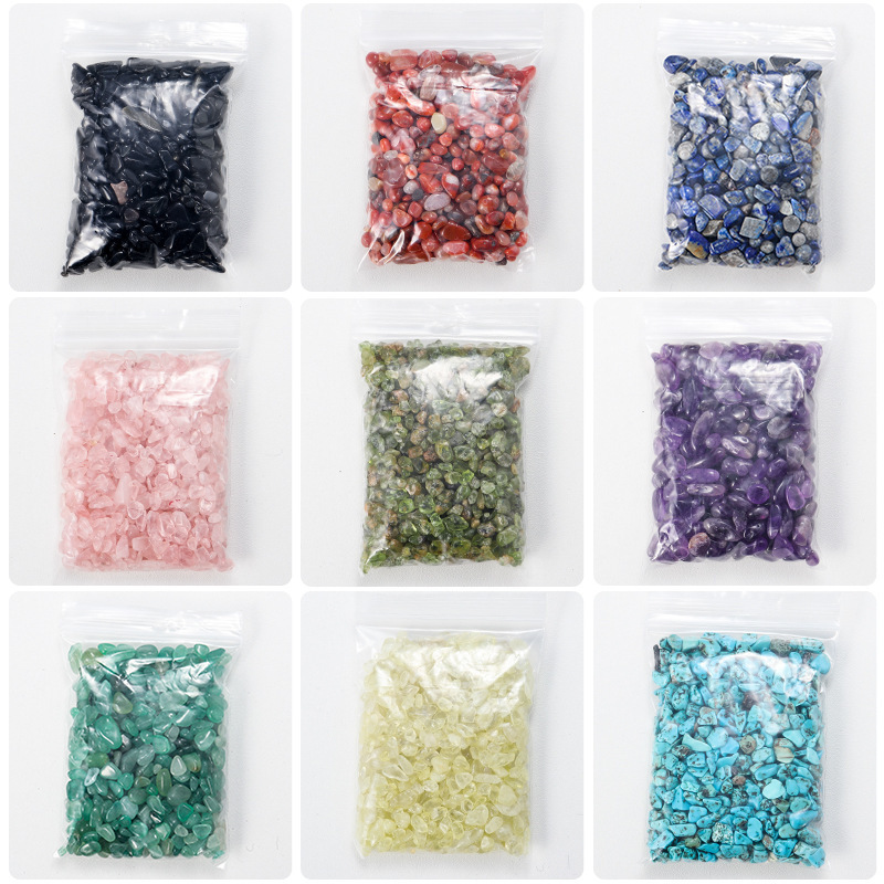 100g bulk wholesale crystals natural crystal chips healing gemstone gravels for home decoration