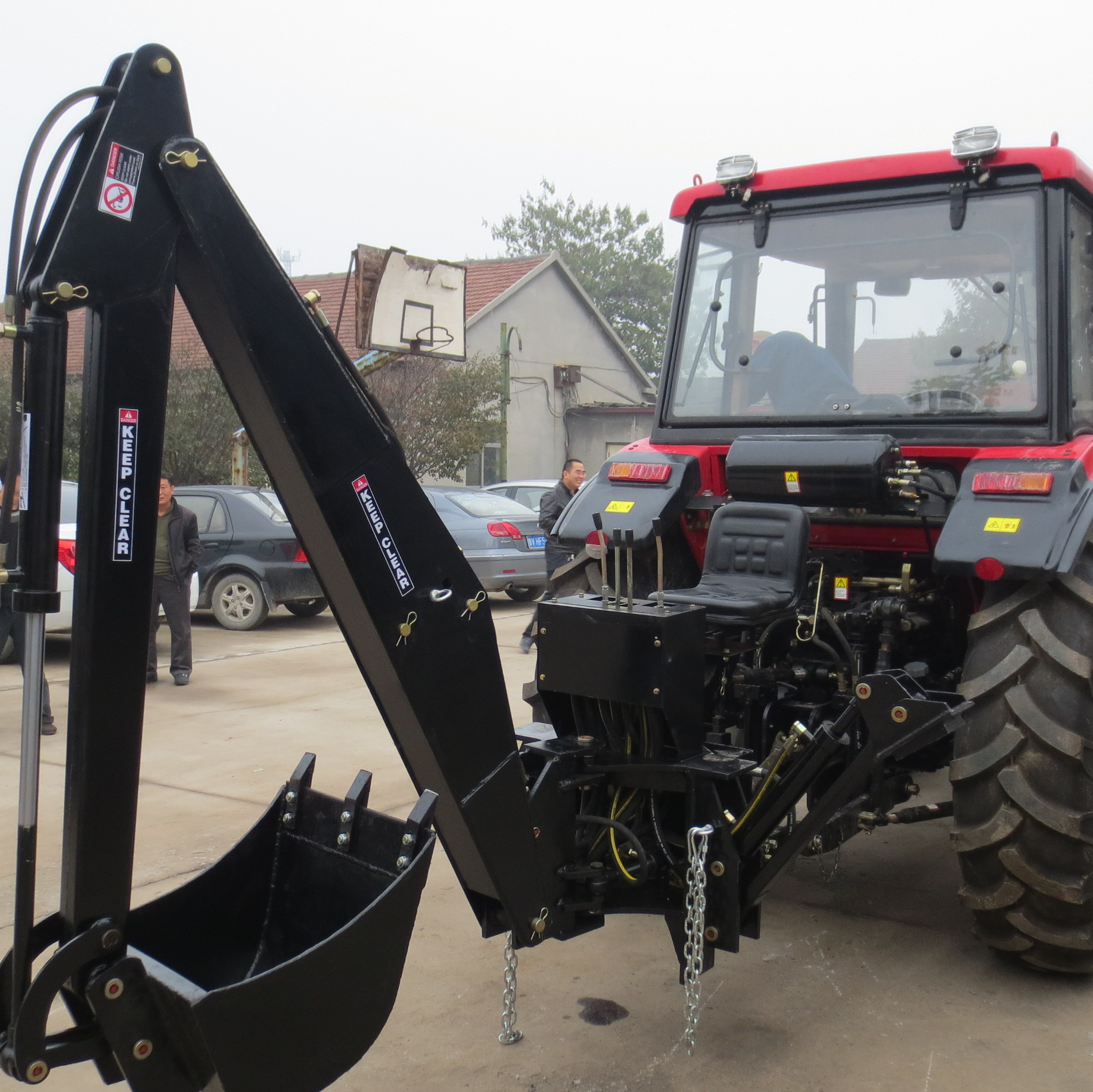 China wholesale price garden tractor towable backhoe for sale