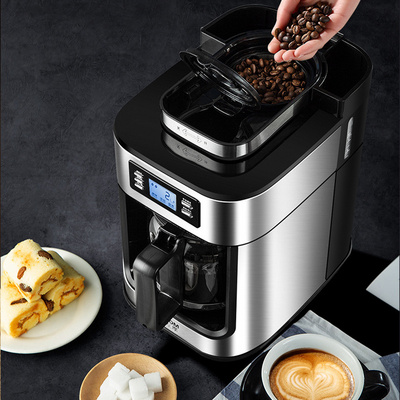 Grinding integrated Espresso Coffee Maker Italian 19 Bar Machine  Automatic Expresso Maker With grinder Milk Coffee Machine